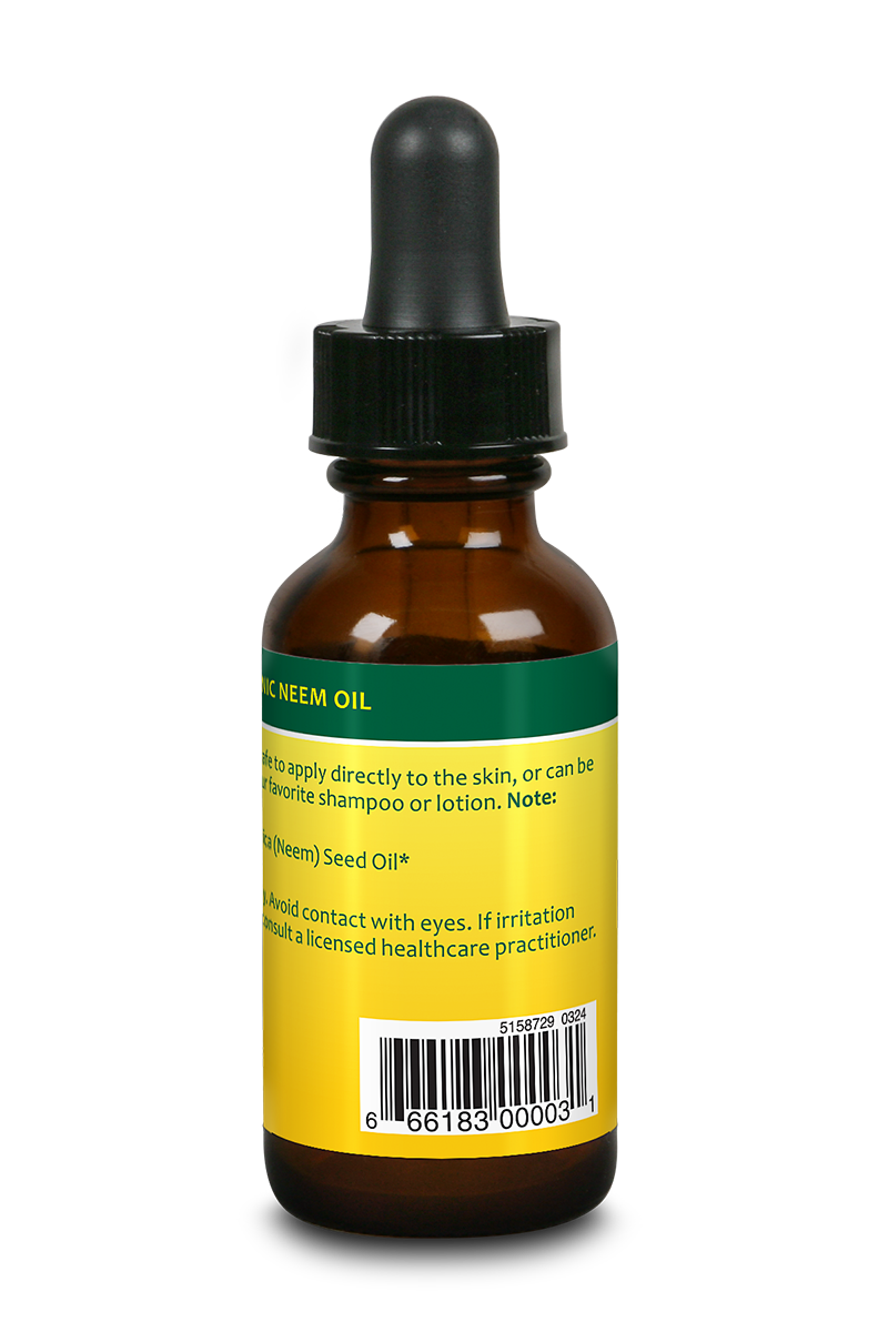 100% Pure Organic Neem Seed Oil – Cold Pressed For Ayurvedic Skin Care & Aromatherapy