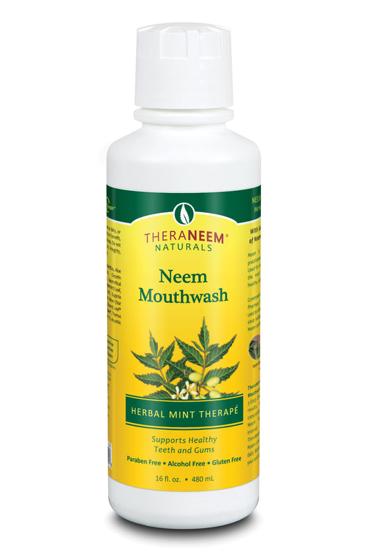 Neem Mouthwash Herbal Mint - 16 ounces